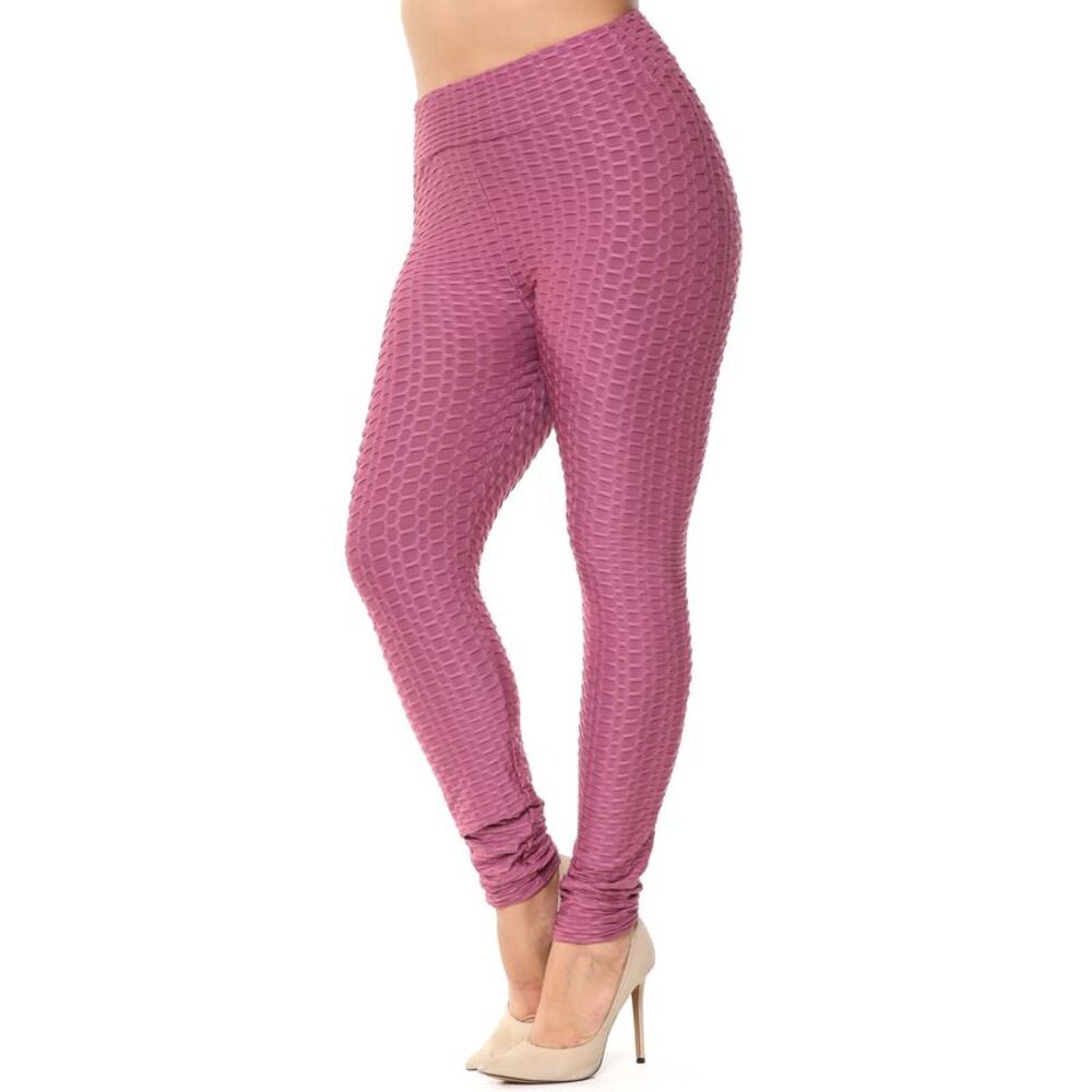 World of Leggings Scrunch Butt High Waisted Plus Size Leggings